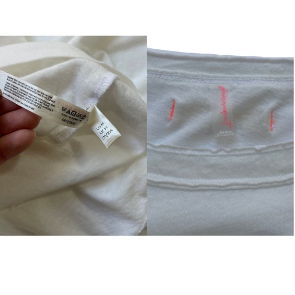 NEW Free People Shes Everything White Solid Puffed Long Sleeve Womens Size M - Picture 7 of 13